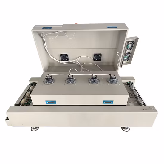 Puhui T961s Smart Touch Screen Conveyor Six Heating Zones LED PCB Reflow Oven